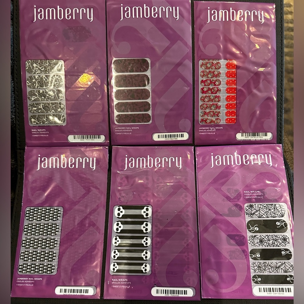 BUNDLE SET - Jamberry Nail Wraps - Skulls & Halloween